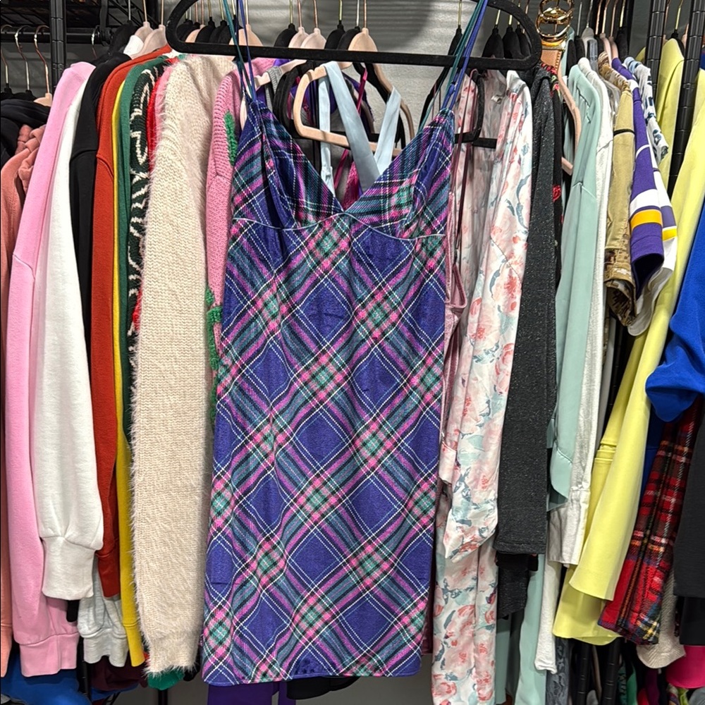 Victoria's Secret Plaid Slip Dress